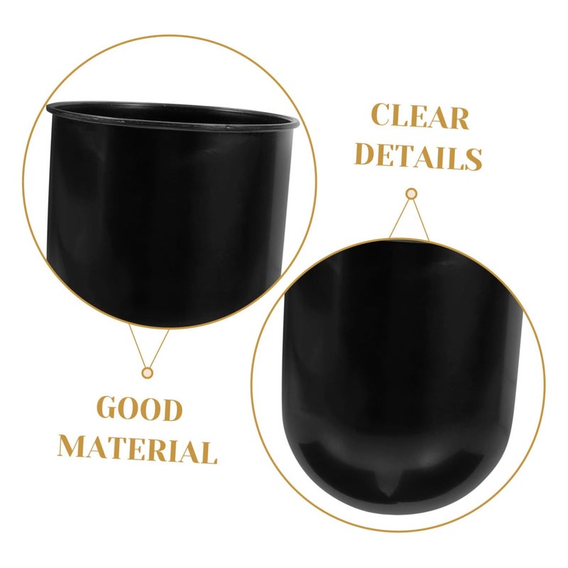 3Pcs Toilet Brush Holder Set with Sturdy Plastic Base for Organized Bathroom Cleaning - Image 4