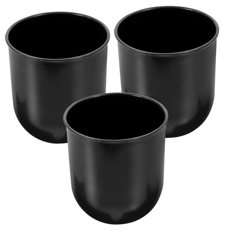 3Pcs Toilet Brush Holder Set with Sturdy Plastic Base for Organized Bathroom Cleaning - Image 2