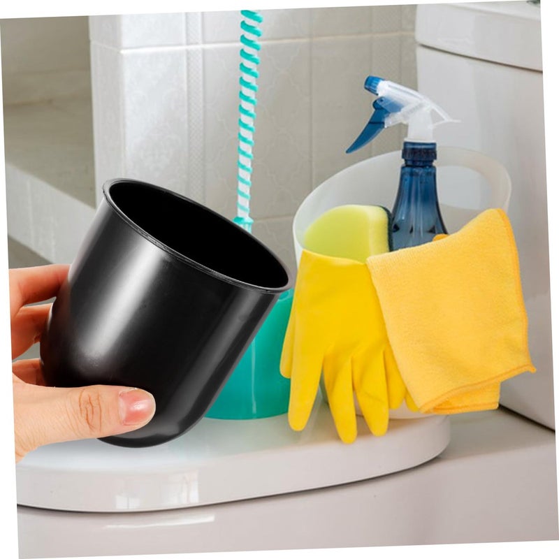 3Pcs Toilet Brush Holder Set with Sturdy Plastic Base for Organized Bathroom Cleaning - Image 5