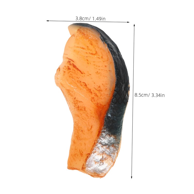 2Pcs Realistic Simulated Fish Slices Models for Photography Home Decor Display Cabinet - Image 3