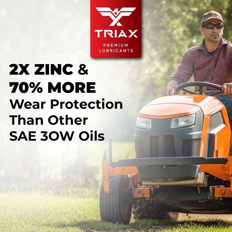 TRIAX Power 4-Stroke 30W Full Synthetic, 4 Stroke Full Synthetic Small Engine Oil, Garden Tractors and Other Power Equipment (1 Gallon) - Image 5