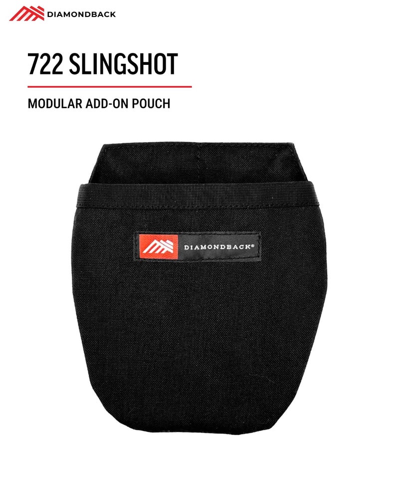 Diamondback The Diamondback 722 Slingshot Tool Pouch, Black | Pouch for Tool Belt | for Electricians, Carpenters, Installers | 6"x6" | 0.4 lbs - Image 2