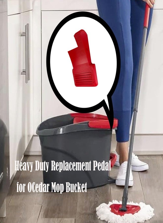 JILINWEI Replacement Pedal for O-Cedar Spin Mop Bucket, Heavy Duty Replacement Pedal Replacement Parts for OCedar Mop Bucket,Red - Image 3
