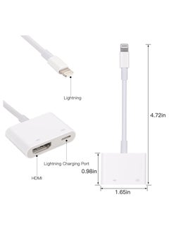 Generic [Apple MFi Certified] Lightning to HDMI Adapter,Compatible with iPhone iPad to HDMI Cable 1080P Video & Audio Sync Screen Digital AV Adapter Converter to HD TV  - Image 3