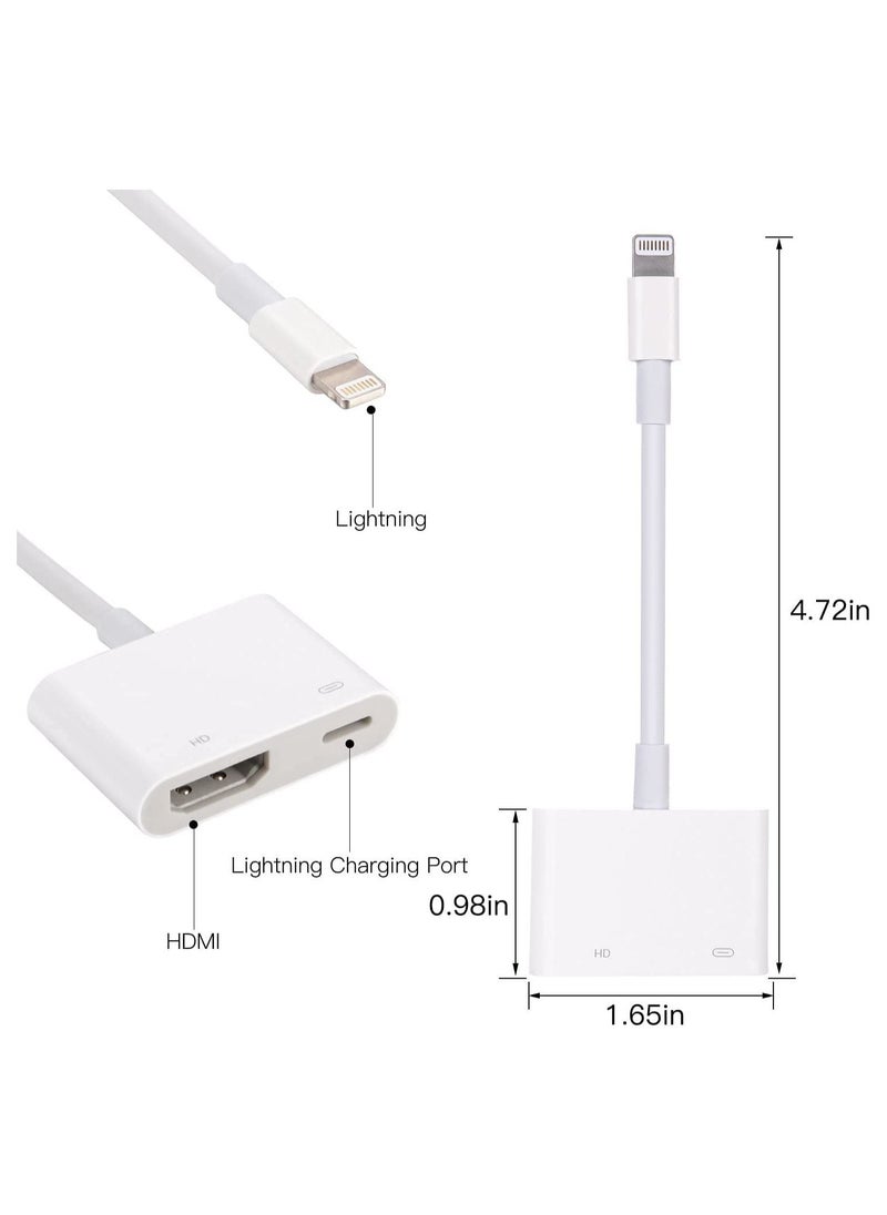 Generic [Apple MFi Certified] Lightning to HDMI Adapter,Compatible with iPhone iPad to HDMI Cable 1080P Video & Audio Sync Screen Digital AV Adapter Converter to HD TV  - Image 3