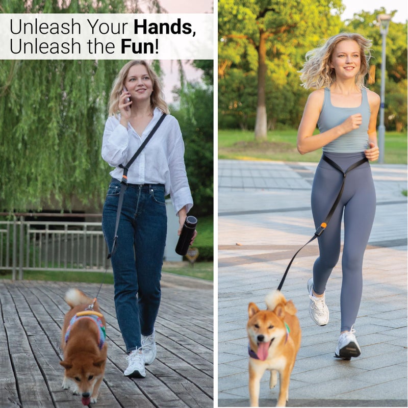 SVD.PET 4-in-1 Hands Free Dog Leash, Versatile Crossbody/Waist Dog Leash with Easy Release Buckle, Easy Adjust to Fit Your Body and Waist for Walking, and Running Your Doggy (Army Green) - Image 5