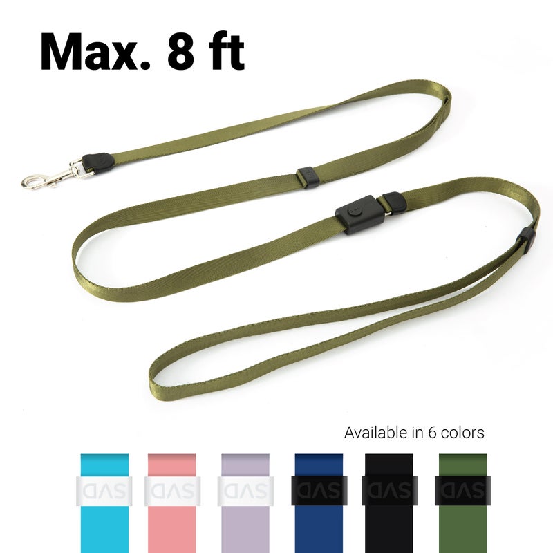 SVD.PET 4-in-1 Hands Free Dog Leash, Versatile Crossbody/Waist Dog Leash with Easy Release Buckle, Easy Adjust to Fit Your Body and Waist for Walking, and Running Your Doggy (Army Green) - Image 2