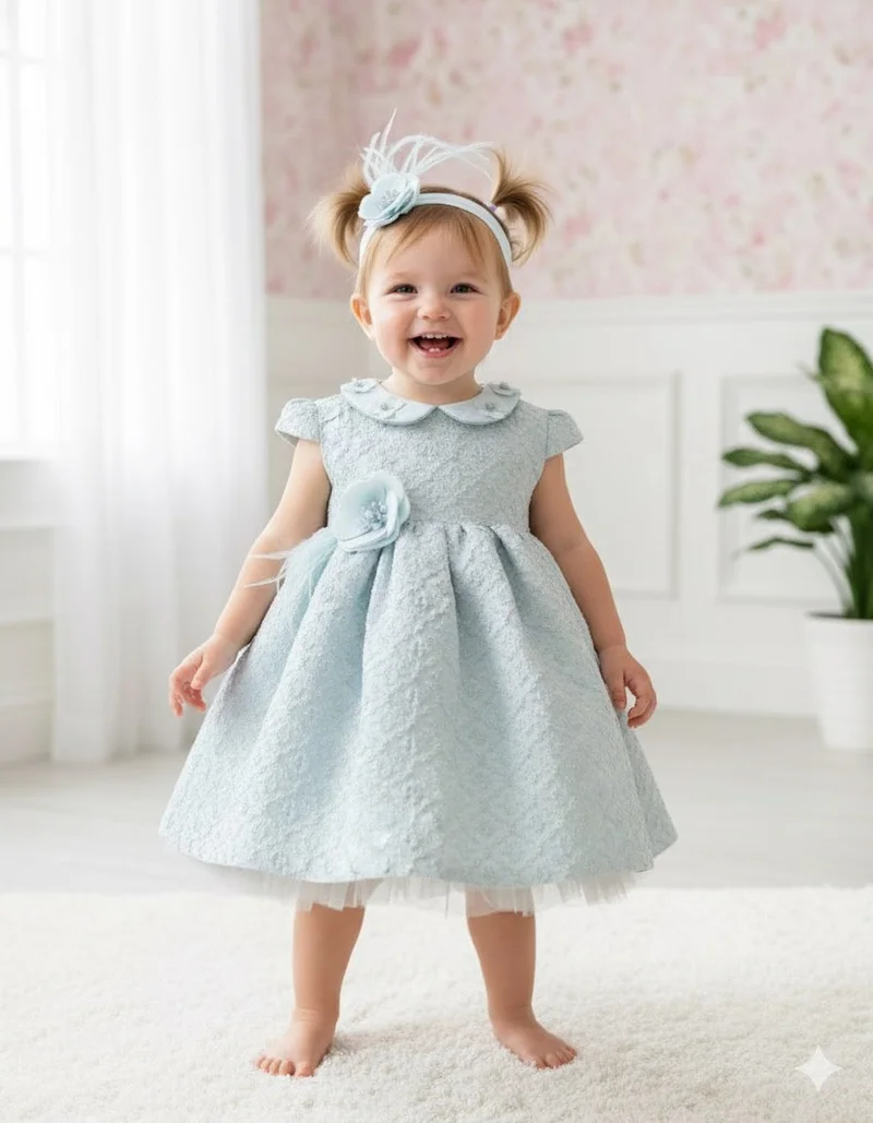 فيا بامبينو Lovely Blue Dress BG 510