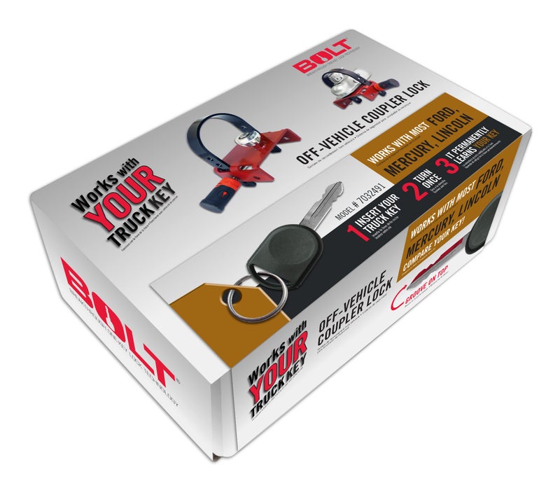 BOLT 7032491 Off-Vehicle Coupler Lock for use with Ford, Lincoln & Mercury Standard Cut Keys - Image 5