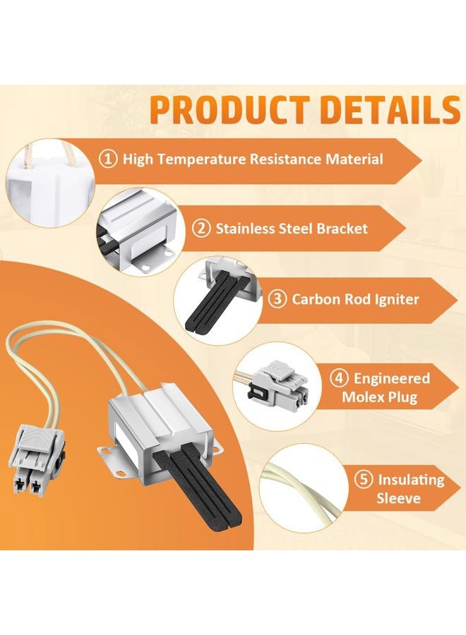 Eagleggo WB13X25500 Gas Range/Oven Igniter Replacement Parts For GE General Electric # DS043KX 4369880 223C3381G029 501RB 180220MT1 AP5986244 PS11726670 - Image 3