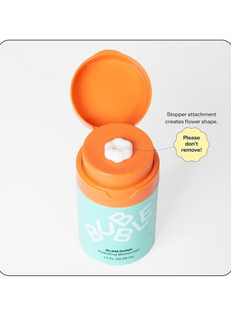 Bubble Skincare Slam Dunk Face Moisturizer - Hydrating Face Cream for Dry Skin Made with Vitamin E + Aloe Vera Juice for a Glowing Complexion - Skin Care with Blue Light Protection (50ml) - Image 2