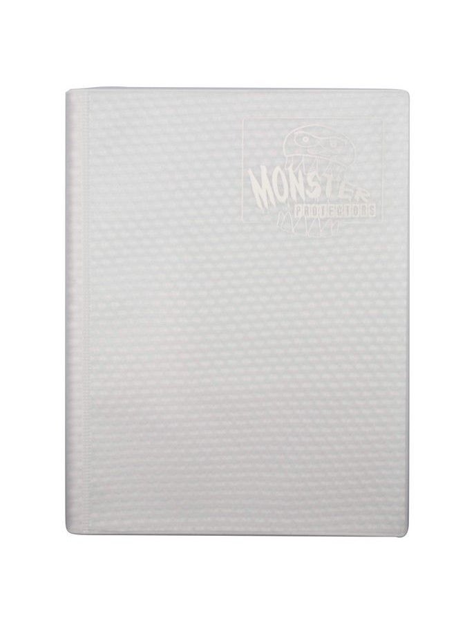 Monster Protectors - Monster Binder 9 Pocket Trading Card Album Holofoil White W White Pages Holds 360 Yugioh Magic Pokemon Cards - Image 1