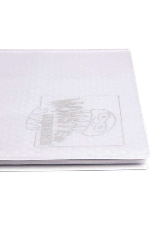 Monster Protectors - Monster Binder 9 Pocket Trading Card Album Holofoil White W White Pages Holds 360 Yugioh Magic Pokemon Cards - Image 1