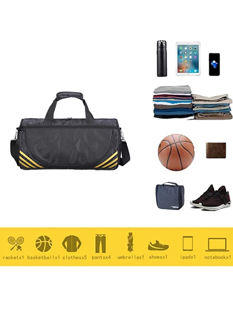 Sports Gym Bag for Fitness Yoga Travel Training Duffle Bag Nylon Small Shoes Bag Sport Compact Portable Workout Sports Bag 45cm x 23cm x 23cm - Image 3