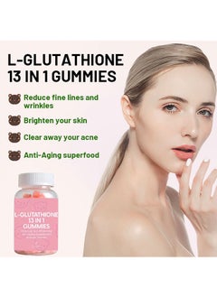 Ocean L-Glutathione Collagen 13 in 1 Skin Whitening Gummies 60 Counts, Premium Skin Whitening, Anti-Aging Supplement, Immune Booster, Collagen Glow Anti-Aging Skin Whitening Vitamins  - Image 5