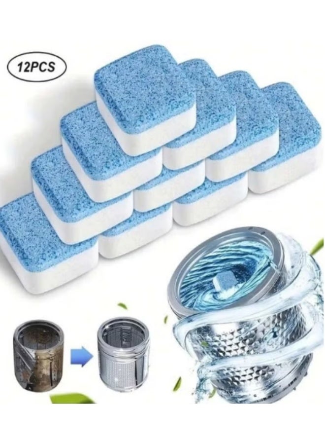 Washing Machine Cleaning Tablets – 12 Effervescent Capsules for Automatic and Manual Washers – Suitable for Front-Load and Top-Load Machines – Deep Cleaner for Removing Deposits and Accumulated Dirt – Washer Drum Sanitizer with Germ and Bacteria Elimination – Effective Tub Cleaner with Deodorizing Features - Image 3