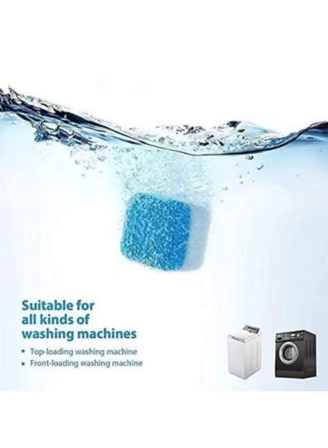 Washing Machine Cleaning Tablets – 12 Effervescent Capsules for Automatic and Manual Washers – Suitable for Front-Load and Top-Load Machines – Deep Cleaner for Removing Deposits and Accumulated Dirt – Washer Drum Sanitizer with Germ and Bacteria Elimination – Effective Tub Cleaner with Deodorizing Features - Image 1