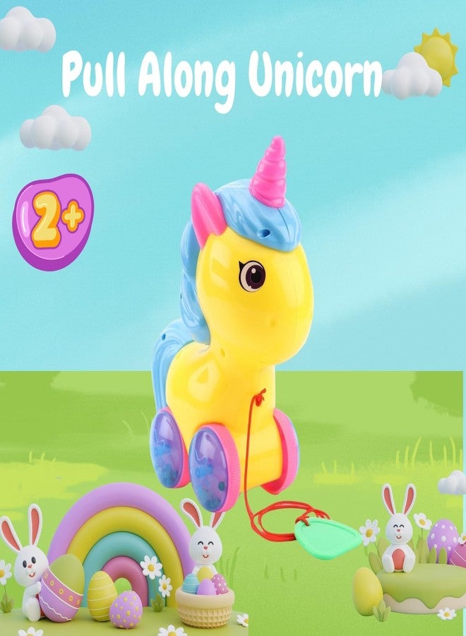 TOYIQ Pull Along Baby Toys Unicorn for Toddlers/Kids/Infants | for 1 Year Old | Push and Pull Toys for Kids | Infant 12-18 Months - Image 5