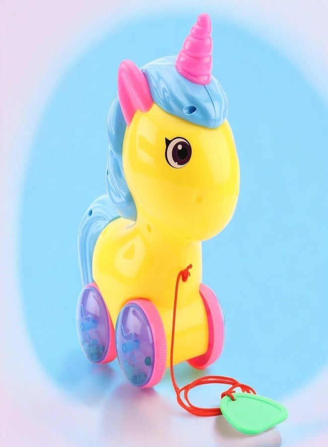 TOYIQ Pull Along Baby Toys Unicorn for Toddlers/Kids/Infants | for 1 Year Old | Push and Pull Toys for Kids | Infant 12-18 Months - Image 3