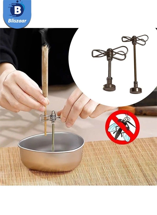 Bliszaar 2pcs Multi-function Mosquito Coil Bracket, Strong Magnetic and Windproof, Home Incense Mosquito Repellent Mosquito Killer, Outdoor/Home Use - Image 2