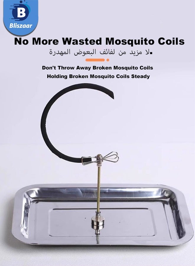 Bliszaar 2pcs Multi-function Mosquito Coil Bracket, Strong Magnetic and Windproof, Home Incense Mosquito Repellent Mosquito Killer, Outdoor/Home Use - Image 3