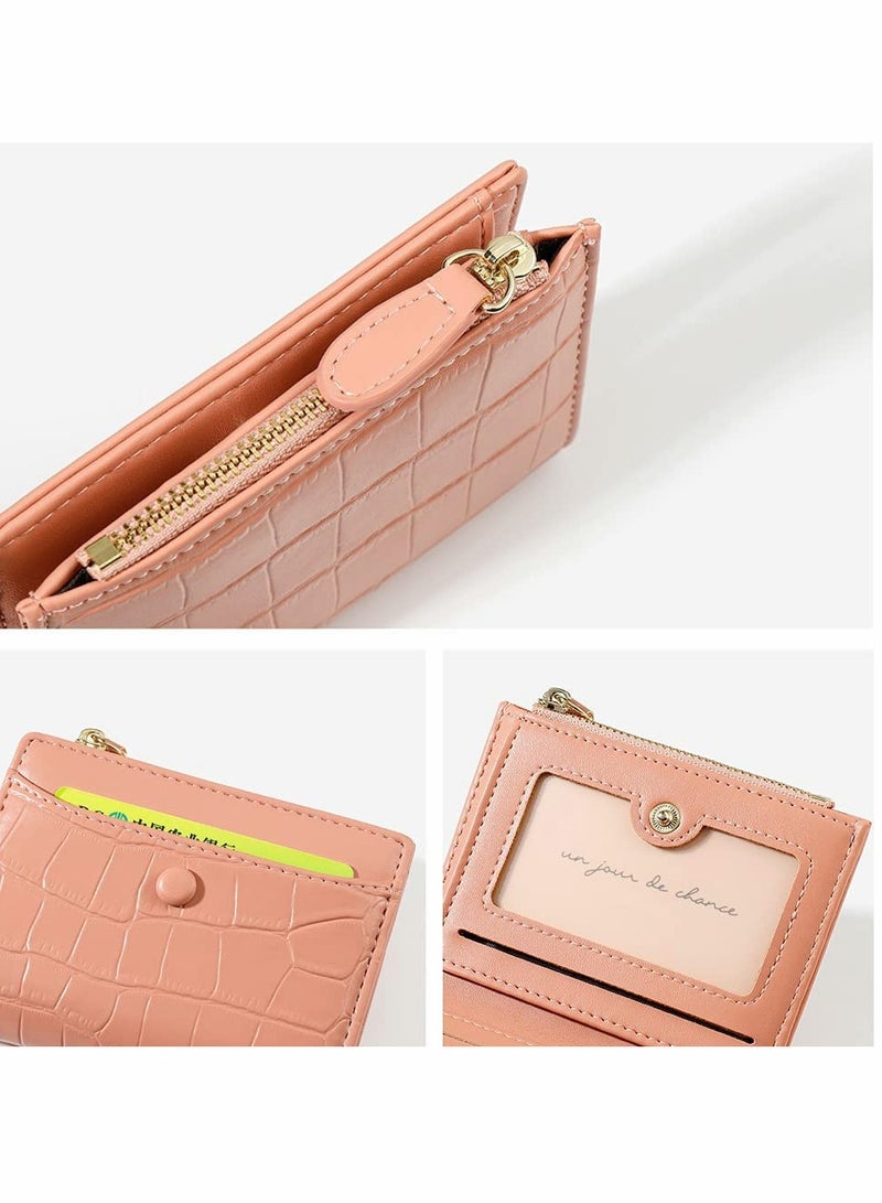 Fashionable Small Blue Stone Pattern Women's Wallet - Slim & Lightweight Card Holder Organizer - Image 5