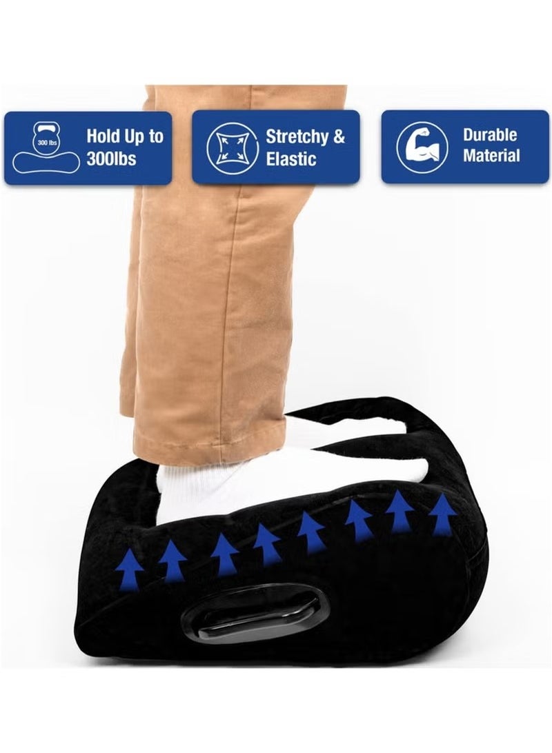 Leg positioning pillow with inflatable pillow, portable cushion, sleeping pillow, leg raise bed sofa, travel camping  - Image 2