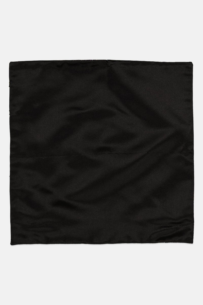 EMPORIO ARMANI Men Micro Dot Handkerchiefs 25 H x 25 L cm, Black - Image 2