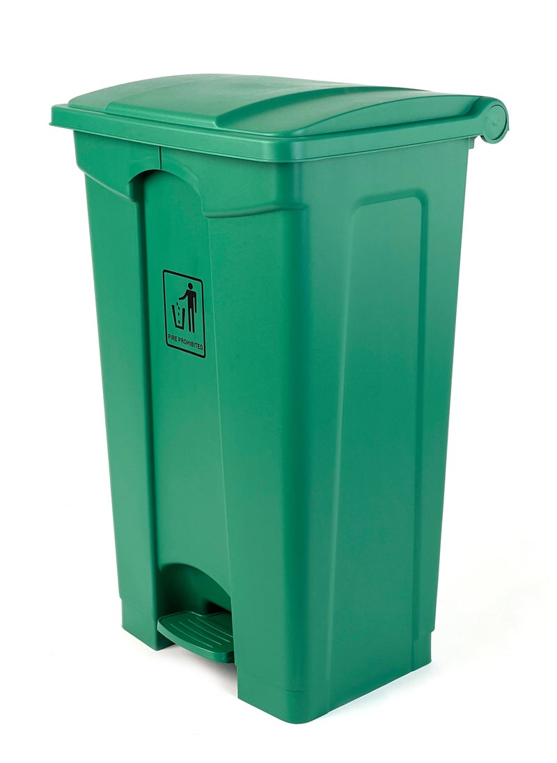 Gator - Gator Plastic Garbage Bin with Pedal Opening 45L Green - Image 1