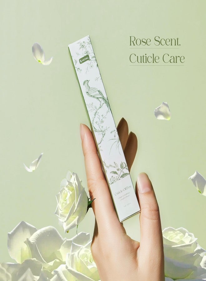 نوفال أقلام زيت نوفال للعناية بالجلد المحيط بالأظافر، برائحة الورد، 8 أقلام صغيرة، مجموعة أقلام زيت مرطبة للجلد الجاف حول الأظافر، حجم مناسب للسفر وجاهزة للإهداء - Image 3