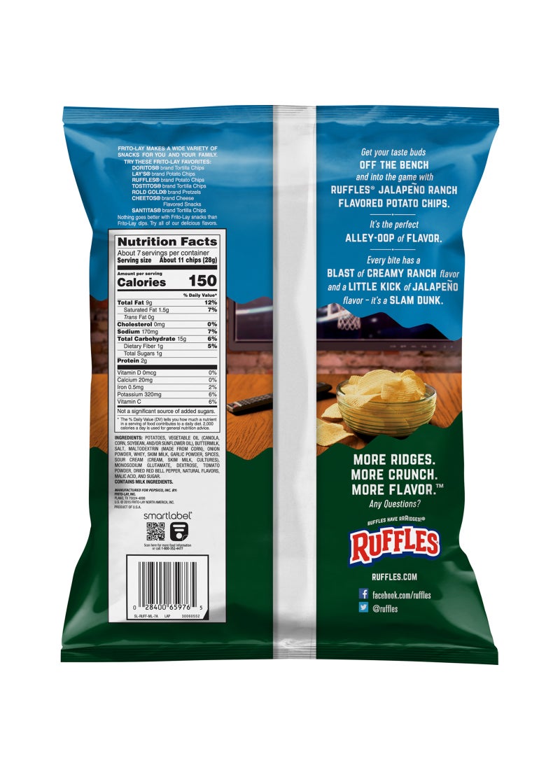 Jalapeno Ranch Potato Chips 184g - view 2