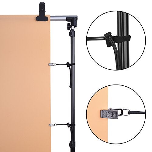 Mudder Backdrop Background Clips Holder for Photo Video Studio, 12 Pack, Black - Image 2