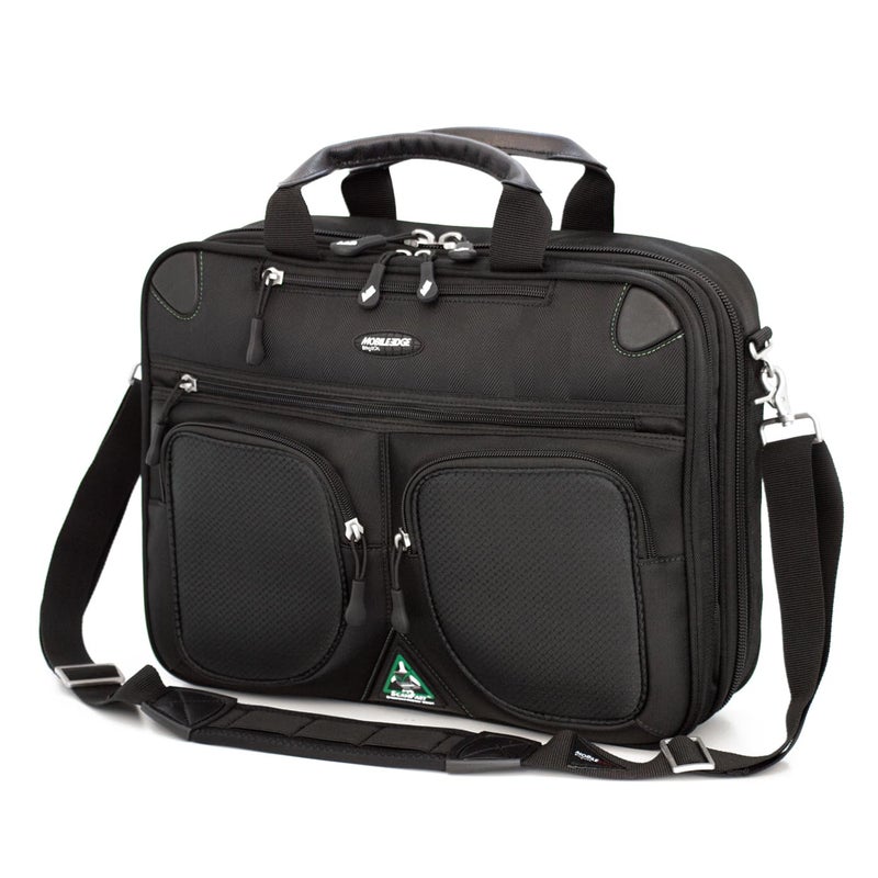 Mobile Edge ScanFast Laptop Briefcase Bag for Men and Women for 16 PC and Compatible with MacBook 17 TSA Checkpoint Friendly Black