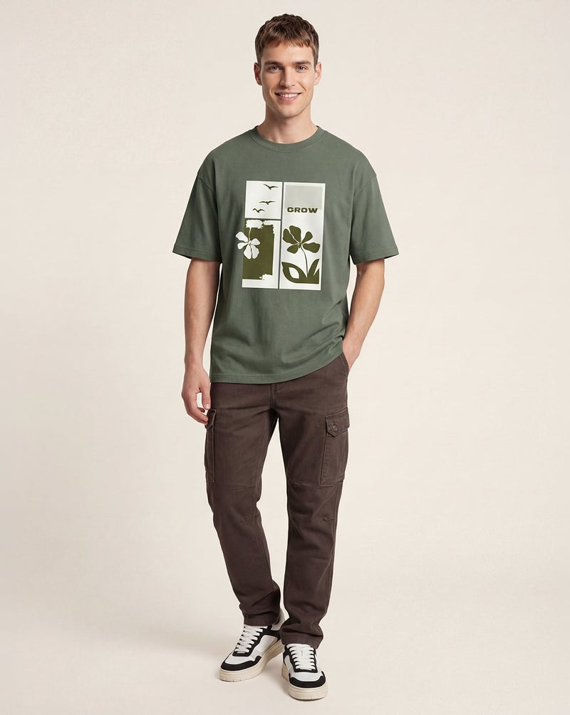NOBERO Graphic Print Oversized T-Shirt for Men - Image 5