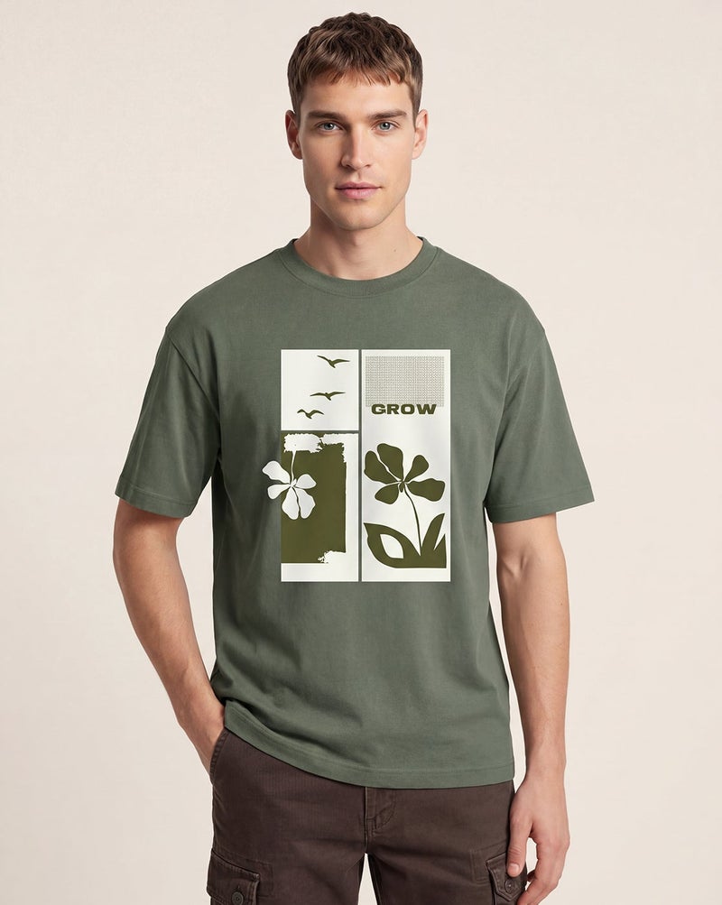 NOBERO Graphic Print Oversized T-Shirt for Men - Image 1