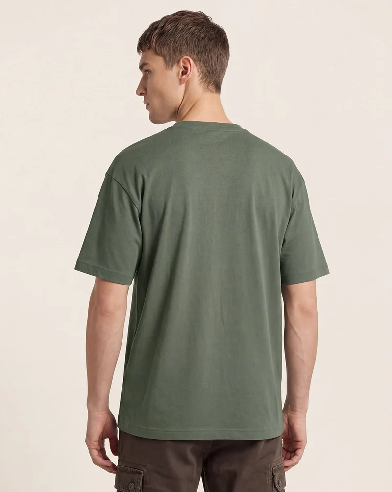 NOBERO Graphic Print Oversized T-Shirt for Men