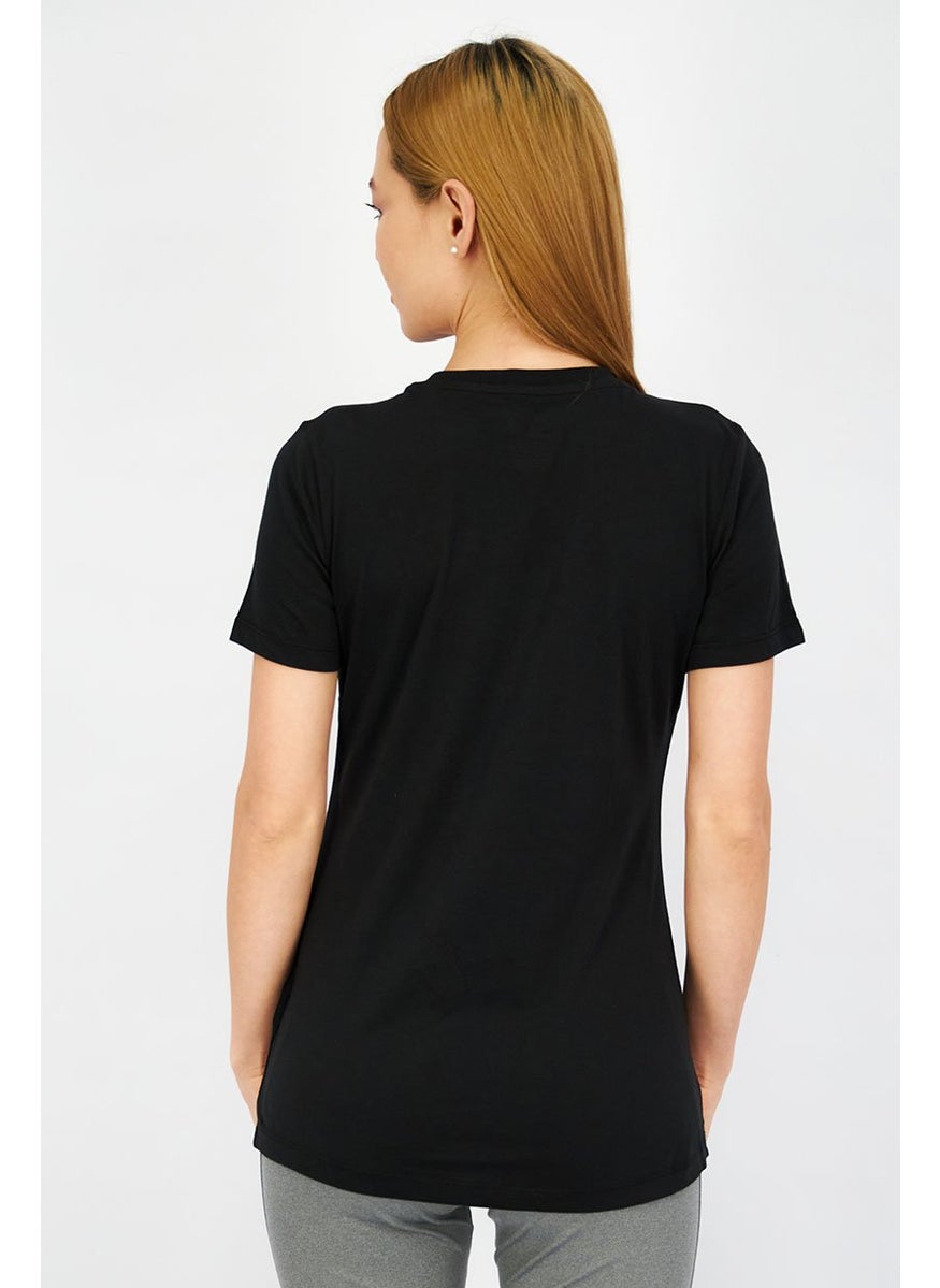 Reebok Women Sportswear Fit Short Sleeves Training Top, Black  - Image 4