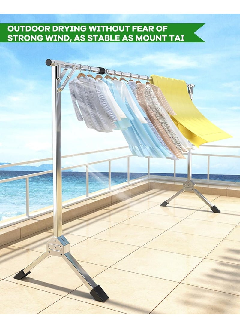 DubaiGallery Freestanding Clothes Hanging Rack – Portable, Adjustable, and Easy to Assemble - Image 4