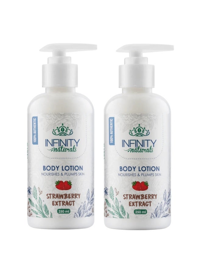 إينفينيتي انفنيتي ناتشورال لوشن مرطب للجسم بالفراولة 250 جم 1+1