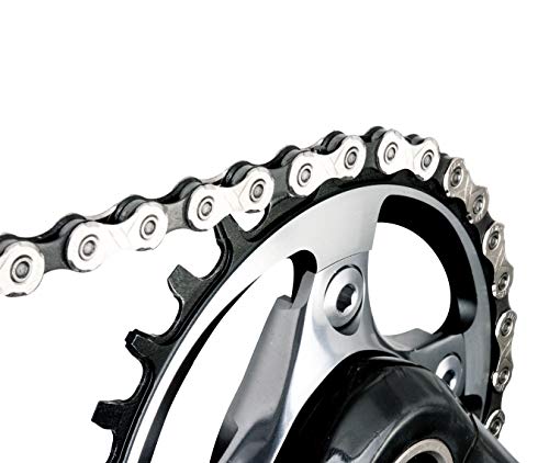 KMC Unisex's X11 Chain, Silver/Black, 114 Link - Image 4