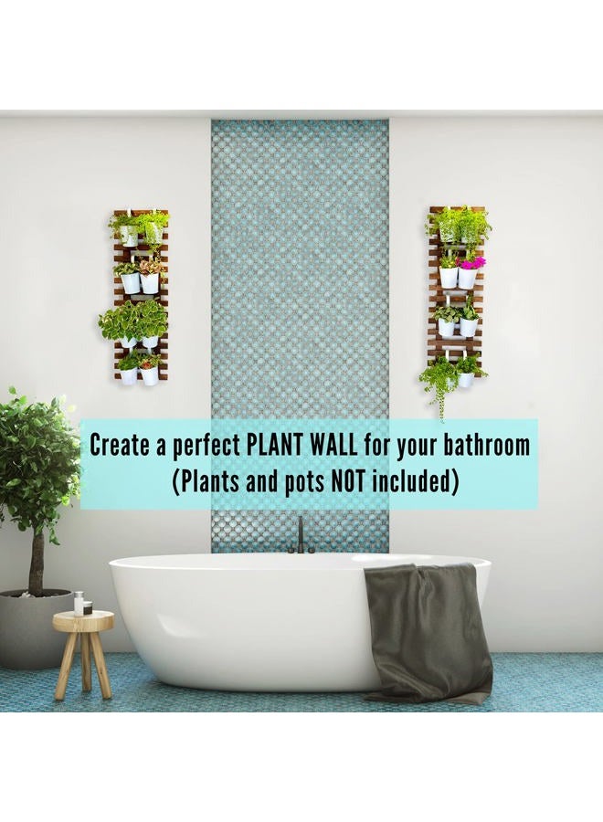 ShopLaLa Wall Planter – 2 Pack Hanging Planter for Indoor Plants, Plant Stand, Air Plant Succulent Holder, Vertical Garden, Plant Wall, Large Wall Decor for Living Room, Room Decor for Teens - Image 3