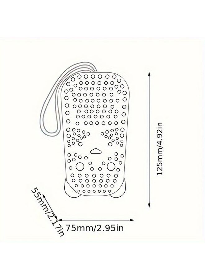 4Pcs Pastel Color Bath Brushes Dual Function Cleaning Massage Ergonomic Design - Image 4