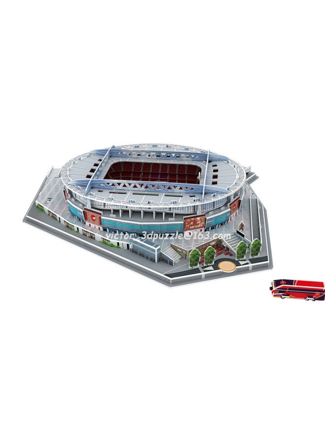 Football Stadium Model Messi Nou Camp Real Madrid 3d Puzzle Toy Building Stadium World Cup-Color:Arsenal - Image 1