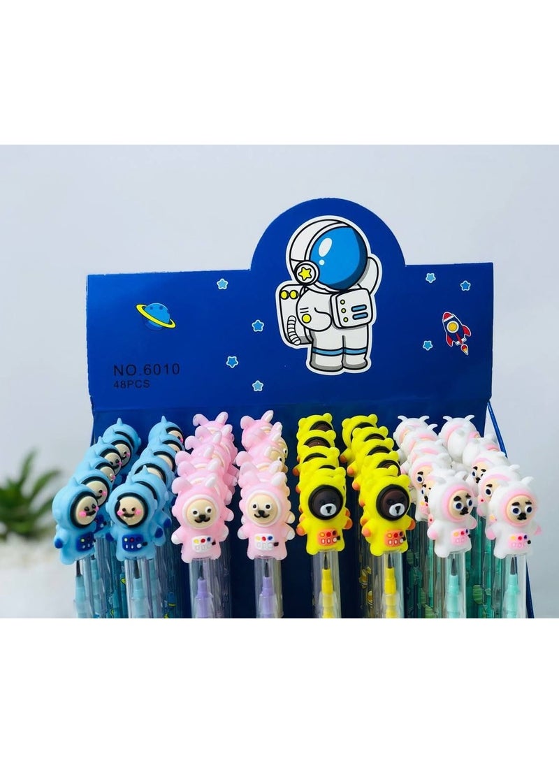 Generic Pencil stand, spaceman pencil, 3D shape, 11 tips with cap, very clean material, stand: 48 pencils - Image 1