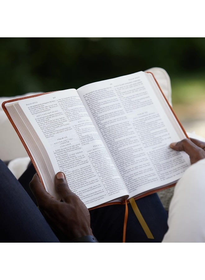 KJV, Thinline Bible, Large Print, Premium Goatskin Leather, Black, Premier Collection, Red Letter, Thumb Indexed, Comfort Print: Holy Bible, King James Version - Image 3