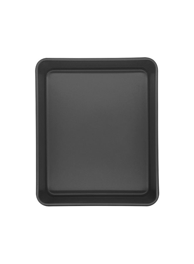 Cross-border Export Special For Oven Heavy-duty Steel Non-stick Baking Pan Snowflake Crisp Cookie Nougat Mold Rectangular Non-stick Plate-Specifications:9inch Heavy Duty Steel Black-light With Box - Image 1