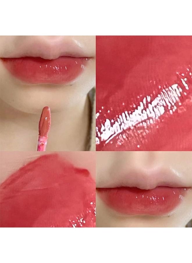 Cappuvini - Glass Water Lifter Gloss, Hydrating Lip Gloss, Plumping Water Gloss Lip Gloss Moisturizing Sweet Lip Glaze Strawberry - Image 1