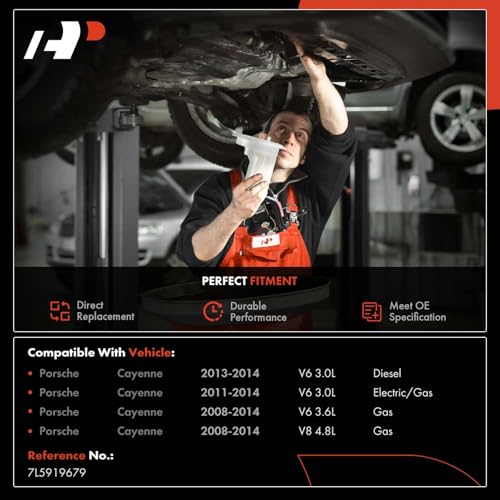 A-Premium Rear Fuel Filter Assembly Compatible with Porsche Cayenne 2008 2009 2010 2011 2012 2013 2014, 3.0L 3.6L 4.8L, Replace# 7L5919679 - Image 2