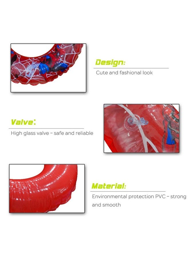 BOXO Cartoon Printed Inflatable Swimming Ring Swimming Learing Tube Summer Pool Party Accessories for Kids (Multicolor) (Swim Ring) - 1pcs - Image 3