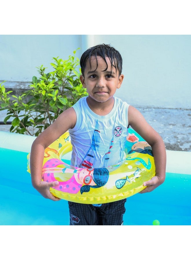 BOXO Cartoon Printed Inflatable Swimming Ring Swimming Learing Tube Summer Pool Party Accessories for Kids (Multicolor) (Swim Ring) - 1pcs - Image 5